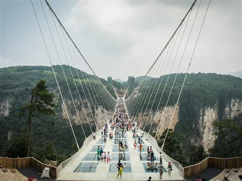 famous glass bridge in china